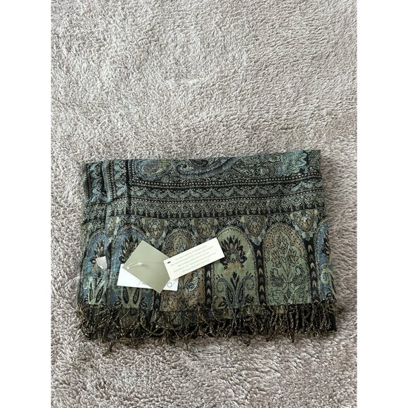 ECHO Wrap Bohemian Ethnic Print Scarf Large shoulder Head Wrap Hair Scarf India - Picture 12 of 12